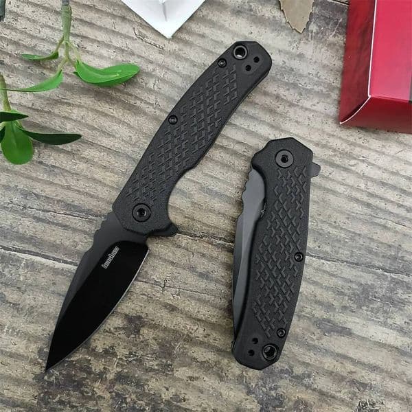 high-quality knives pocket knife KS 1407 Black Folding 8Cr13Mov Blade Nylon Fiber Handle Pocket Knife Outdoor EDC Survival tactical knife Camping Hunting Hiking