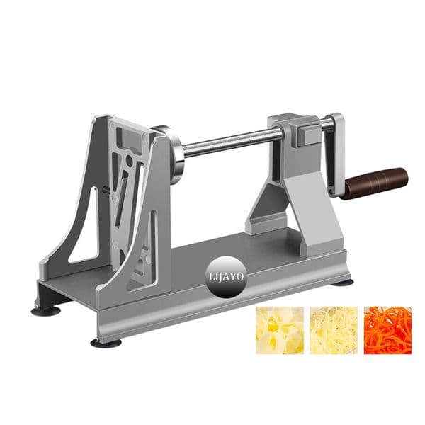 Manual Rocker Potato Slicer Stainless Steel Blade Kitchen Tool Vegetable Grater Easy Clean Cutting Device