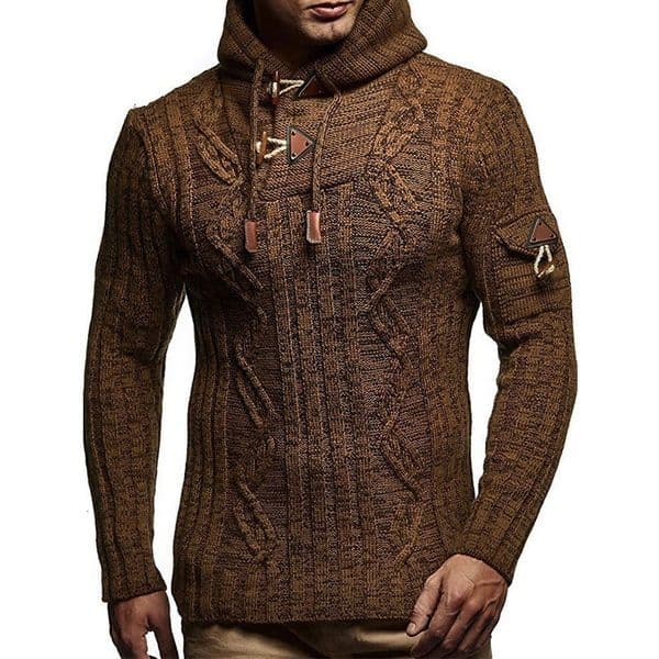 Designer Mens Sweaters Wool Casual Sweater Pullover2025 autumn and winter new knitted sweater slim fit hooded long sleeved pullover top mens clothing