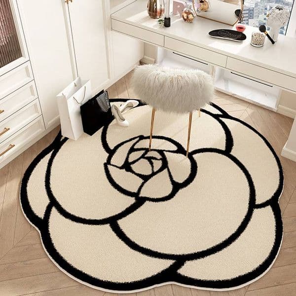 2026 Plush Carpet For Living Room Creative Flower Shape Soft Fluffy Carpets Bedroom Bathroom Antislip Rugs Mat Decorative Doormat 250626 cologne perfume Free Sh