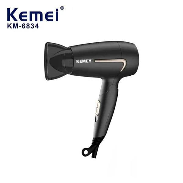 Kemei 6834 Professional Hair Dryer Woman Straightener Foldable Hair Dryer Machine For Home Salons Folding Blow Dryer for Hair T250626