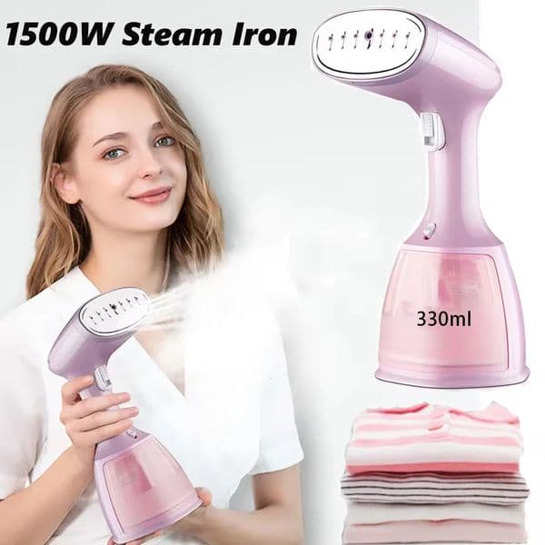 Portable 1500W Handheld Garment Steamer For Clothes 330ml Household Fabric Small Electric Steam Iron Machine For Home Travel Use 250617