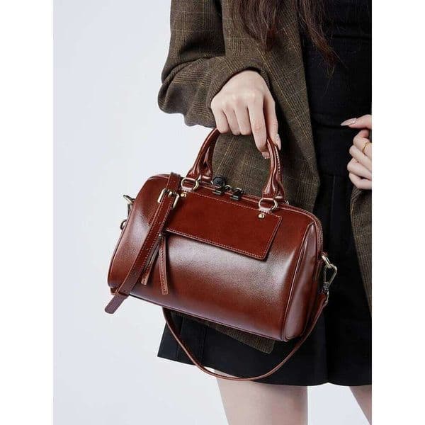 Genuine Leather Pillow Handbag Ladies Fashion Casual Shoulder High Quality Cowhide Crossbody Bag For Women 250706