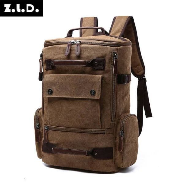 Vintage Canvas School Men's Travel Bags Large Capacity Laptop Backpack Bag Rucksack high-quality high-quality