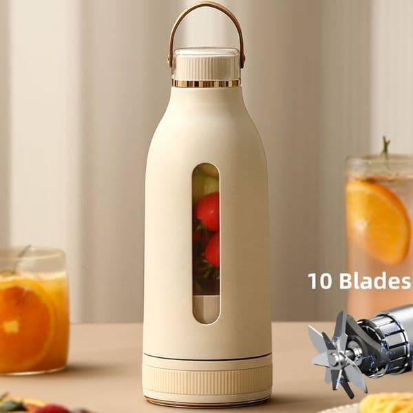 400ML Portable Multifunction Juicer USB Fast Rechargeable Mixer Fresh Fruit Grinder Electric Blender Cup Shakes Smoothie Maker 250625BJ