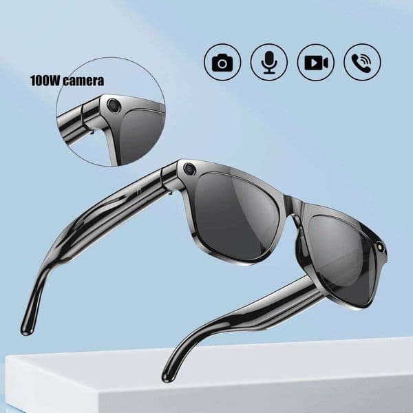 AI With 100W HD Camera Anti Blue Sunglasses Voice Assistant Photo Video Music Calling Smart Glasses For Men Women ddmyMon ddmyMon ddmyMon ddmyMon