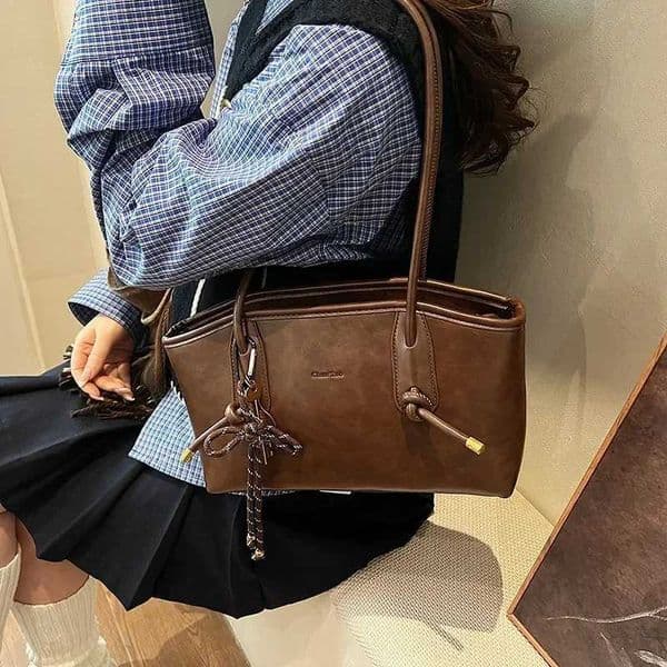 PU Leather Shoulder Bags For Women 2025 Winter Y2K Trend Female Crossbody Bag Lady Handbags And Purses Retro Tote Bag bolso W250626