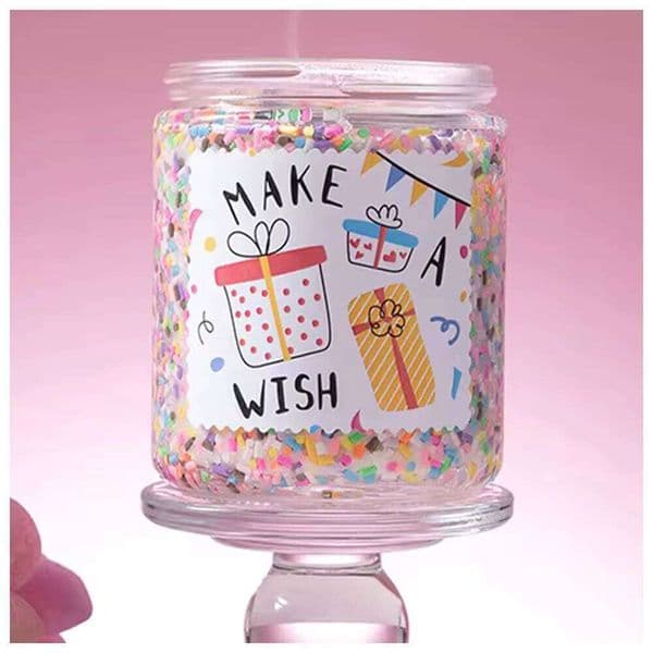 DHgadgets Modern Style Round Long Scented Candle Unique Candy Grain Design Soy Wax Bedroom Use Model Gift SetY260311