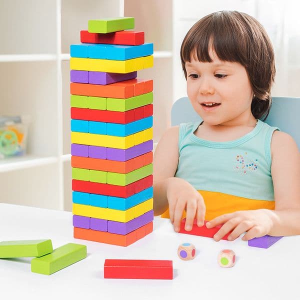 2026 New Educational High-Quality Timber Construction Playset: Engaging Board Games Featuring Tonal Elements Toy
