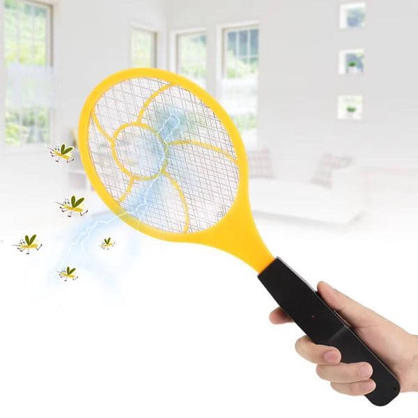 Three layer Fly Bug Racket Insects Killer Electric Battery Mosquito Swatter