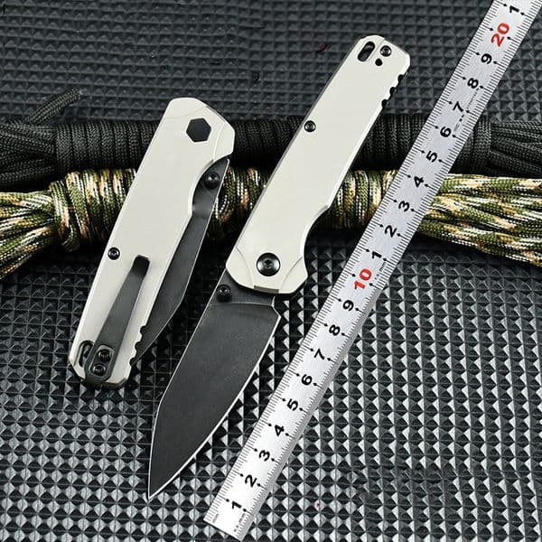 KS 6105 BLK Bel Air DuraLock KVT Folding CPM MagnaCut PVD Blade Anodized Aluminum Handles Outdoor Camping Survival Knife