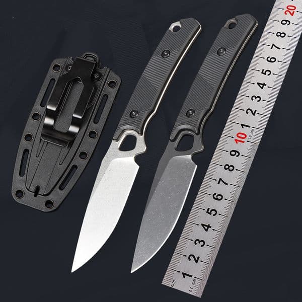 KS 2048 Steppe D2 Steel Multi-Functional Outdoor Hiking Knife Fixed Blade Full Tang Nylon Fiber Handle With Kydex Sheath