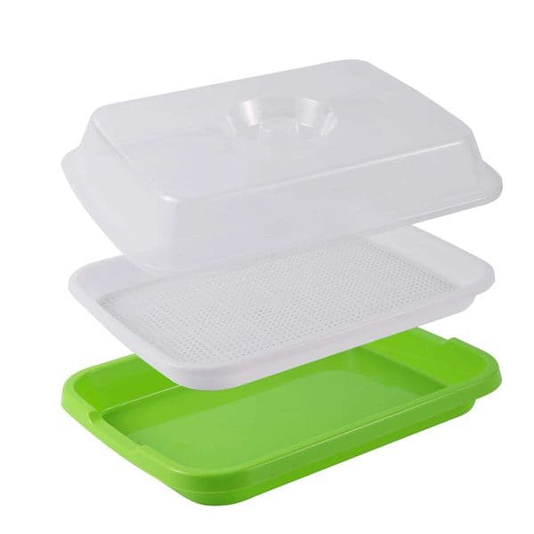 Seed Sprouter Tray Double Layer Soilless Bean Culture Hydroponic Nursery Plate Sprouting Pot Planter Garden Home Garden tools X250627