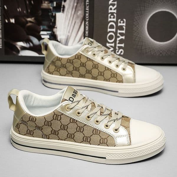 Designer Shoe Spring Men's Shoes Canvas Shoes Men's Fashion Shoes Casual Couple Student Lace-up Low Top Board Shoes215