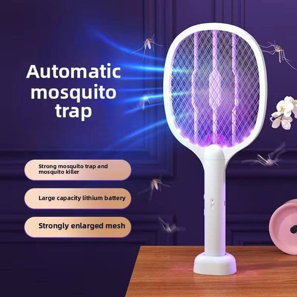 Upgraded Version Household Strong Portable Killer Rechargeable UV Eight Lamp Purple Light Mosquito Lure With Base