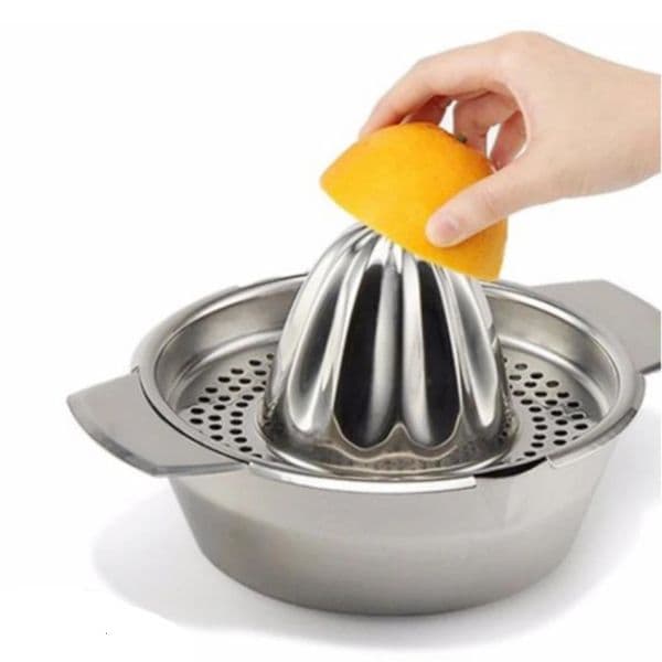 Portable Lemon Orange Manual Fruit Juicer 304 Stainless Steel Kitchen Accessories Tools Citrus Raw Hand Pressed Juice Maker 250627BJ