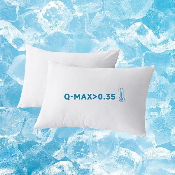 2pcs Cooling Waterproof Pillow case QMax 035 100% Nylon Jacquard Pillow Cover with Zipper for Sleepers Summer 250626