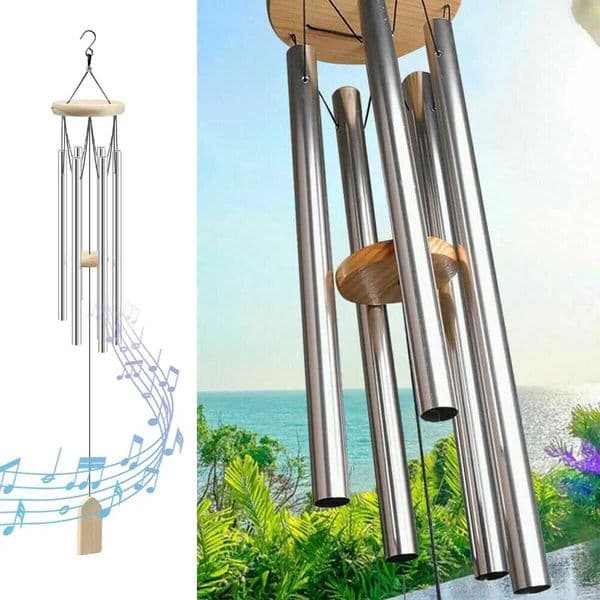 2026 6 Garden Outdoor Living Decoration Metal Hanging Ornament Coffee Shop Wind Chimes Tubes X250627 Free Shipping