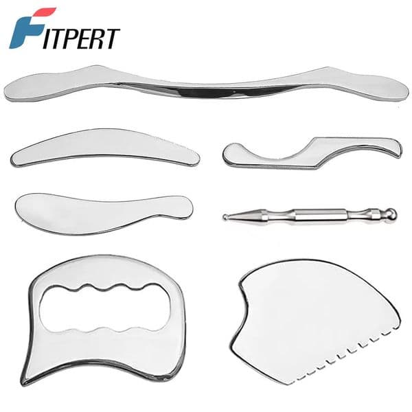 1/4/7 Pcs Gua Sha Scraping Massage Tools IASTM Tool Stainless Steel Guasha Tools Muscle Scraper Tools for Soft Tissue Therapy 250625