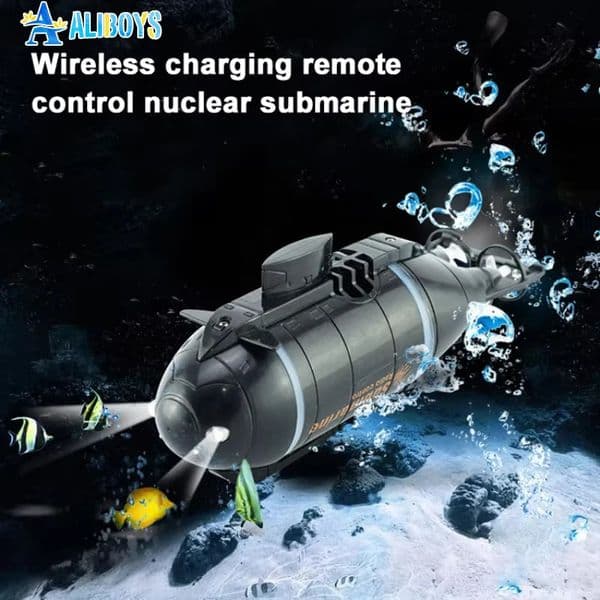 RC Submarine Boat Mini Speedboat Waterproof Ship Rechargeable Diving Model Remote Control Submarine Boy Toy Kid Birthday Gift 251231
