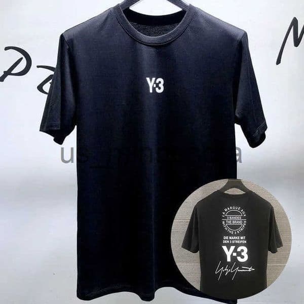 Y3 Digital Letter Print Pure Cotton Short Sleeve 25 Summer New Style Brand Casual Loose T-shirt for Men and Women Lovers J250628