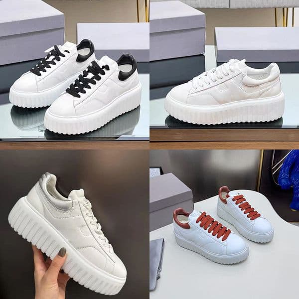 New designer footwear height-increasing casual, outdoor athletic shoes for men and women white and black leather suede velvet lace-up unisex athletic shoes