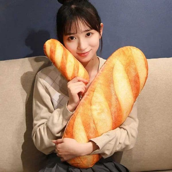 French Bread Plush Pillow Stuffed Printing Images Food Plushie Peluche Party Prop Decor Sleeping Companion Man Gift X250628