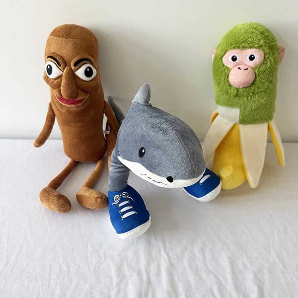 Tung Sahur Plush Toy Tralalero Tralala Shark Plush Doll Cute Plush Sharks Wear Blue Shoes Stuffed Pillow Toy Holiday Gifts X250628
