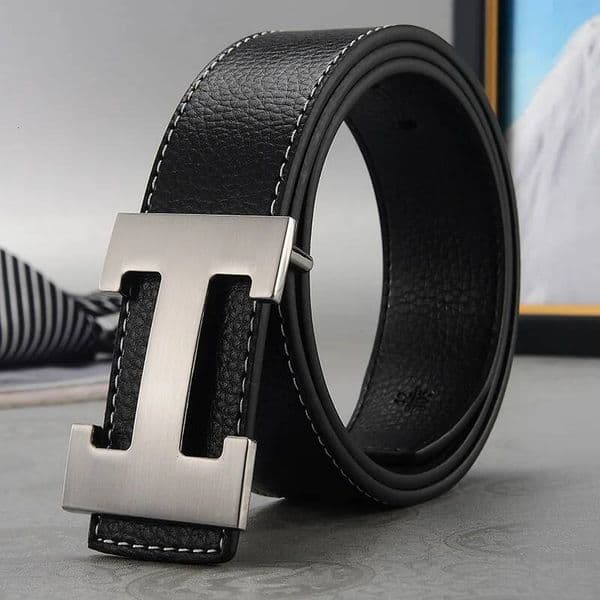 fashion Width 3.8Cm Famous Brand Top Quality Genuine Leather Belts For Men Strap Metal Fashion Women's Belt Jeans Wholesale