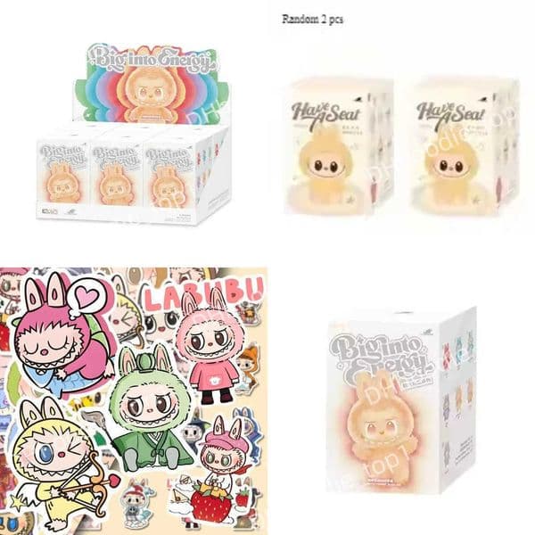 1 1 Quty Kawaii For Labub Blind Box Series PVC labub Pendant Doll Monsters Keychain Birthday Holiday Kids Gift T250627D2ES