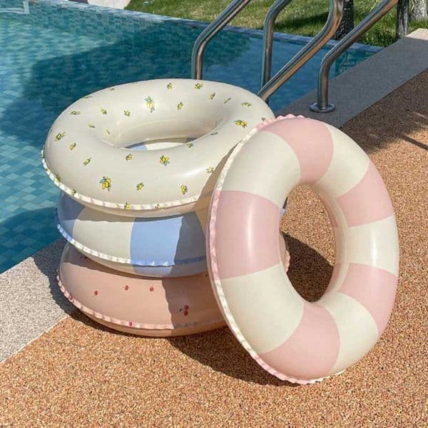 Thickened Swimming Ring for Children Beach Water Sports Swim Ring Adult Cherry Floating Ring Swimming Pool Lifebuoy Summer X250628