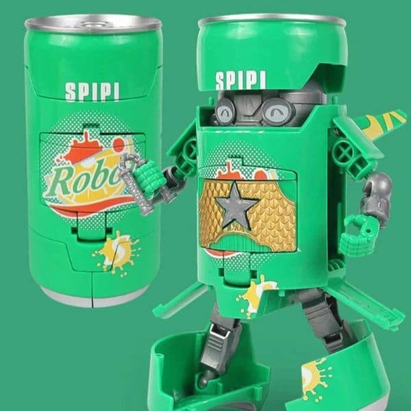 Mecha Model Deformed Soda Robot Cola Beverage Can Action Figures Deformation Bottle Robot Funny Educational Transforming Robot X250628