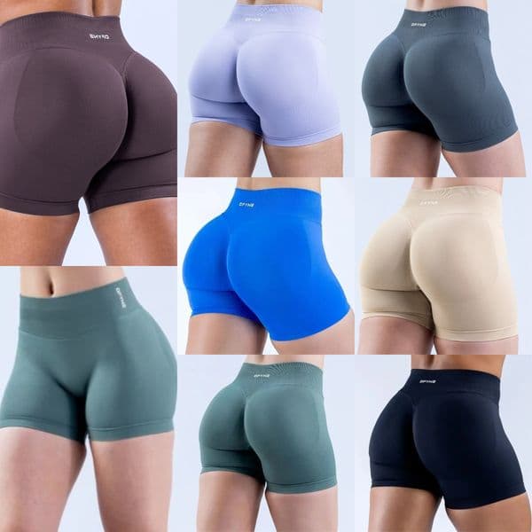 dfyn shorts womens Impact sports Shorts 4.5 inch Dyfne Seamless dyfine Women Scrunch Bum Gym Shorts Low Waist Yoga Shorts gym clothing women