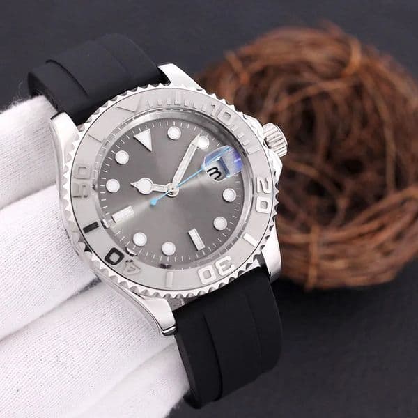 mechanical mens men's high quality 40mm 904L stainless steel 125 box sapphire watches 125 125 aaa