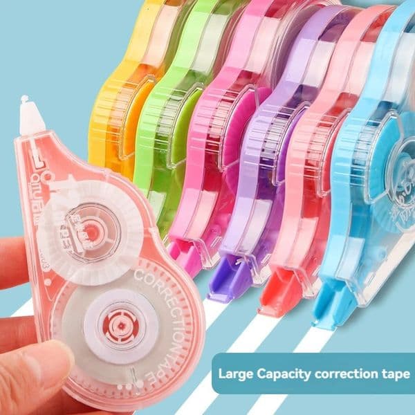 Correction Tape 6 Packs 2834.65 Inch In Total Affordable Packs Large Capacity Correction Tape Student Correction Tape White 250624
