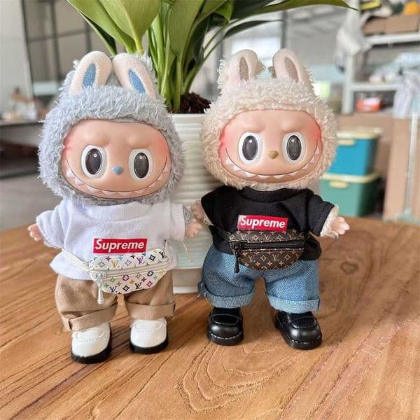 Ragdoll Baby Small Shoulder Accessories Set LABUBU Keychain Trendy Mens Clothes Cute 41LH