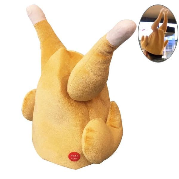 Funny Adult Hat Roasted Turkeys Hat Can/Cant Move Chicken Leg Hat Short Plush Party Holiday Costume Hat For Halloween Christmas 250624