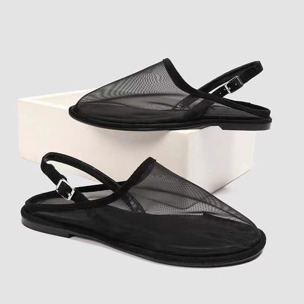 Designer Stylish Fashion Hollow Out Flat Shoes Woman Mary Jane Shoes Loafers Beach Spring Round Toe Summer Walking Shoes Women Sandals
