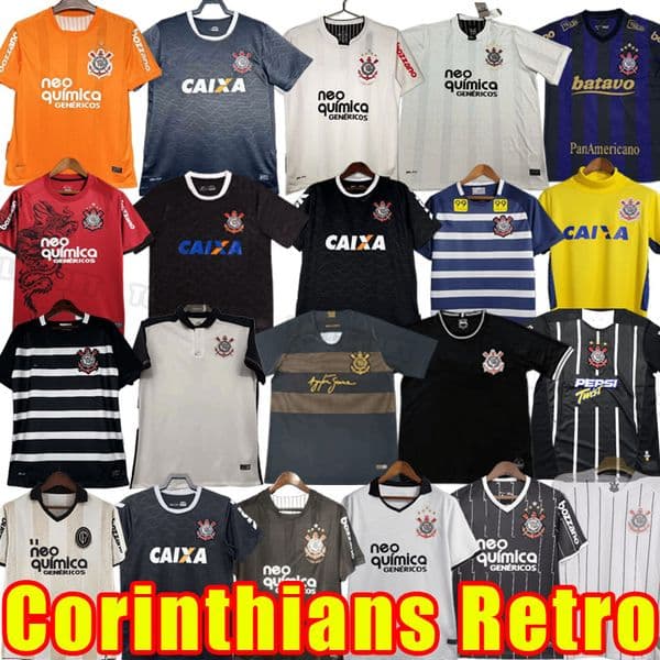 Retro vintage classic soccer Jerseys CorinthianSs football PAULINHO RONALDO GUERRERO BRUNO CESAR R.CARLOS camisa Corinth 2004 09 10 11 12 13 14 15 16 18 19 2000