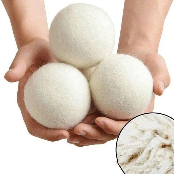 2026 New 7Cm Wool Natural Fabric Softener 100% Organic Reusable Ball Laundry Dryer Balls For Static Reduces Drying Time Free Shipping