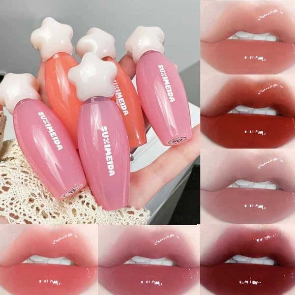 Suximei Da Hydrating Lip Lacquer - Glass Jelly Finish Korean Style Brightens Complexion XJ250630