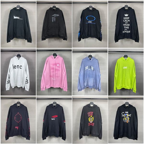 ba leniagaa hoodies Mens Designer Hoodie Womens Hoodies Sweatshirts Plus Size Hoodies Top Hooded Jacket Students Casual Fles Clothes Unisex Hoodies Coat