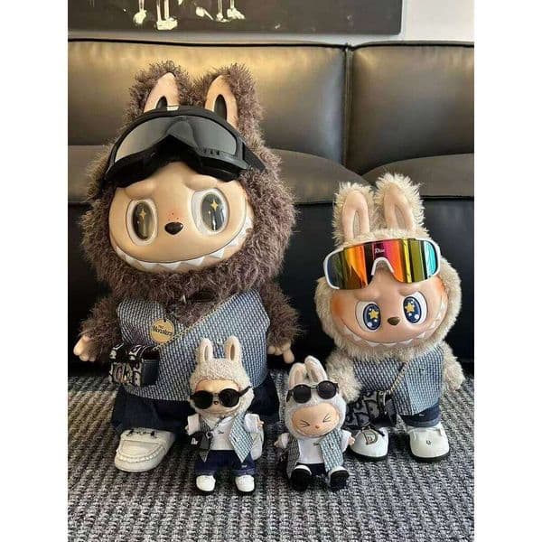clothing 5PCS Labubu Clothes Set Original Design Suitable for 58cm Zimomo 38cm 17cm Dolls - No Doll Included