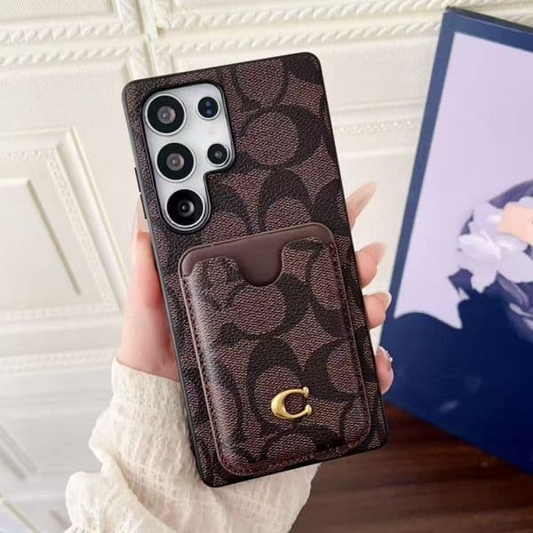 Designer Leather Phone cases for Samsung s26ultra s25ultra s25 s24u s23 iPhone 17Pro Max 17 16promax 16 15promax 15 14 13 Men Women Phone Cover Case With Card holder