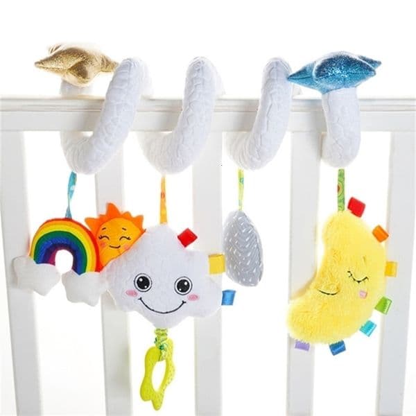 New cartoon Mobile Bed Bell Baby Rattle Toys Cribe Mobiles Newborn Toddler Toys 0-12 months Teether Educational Toy For Children 201224