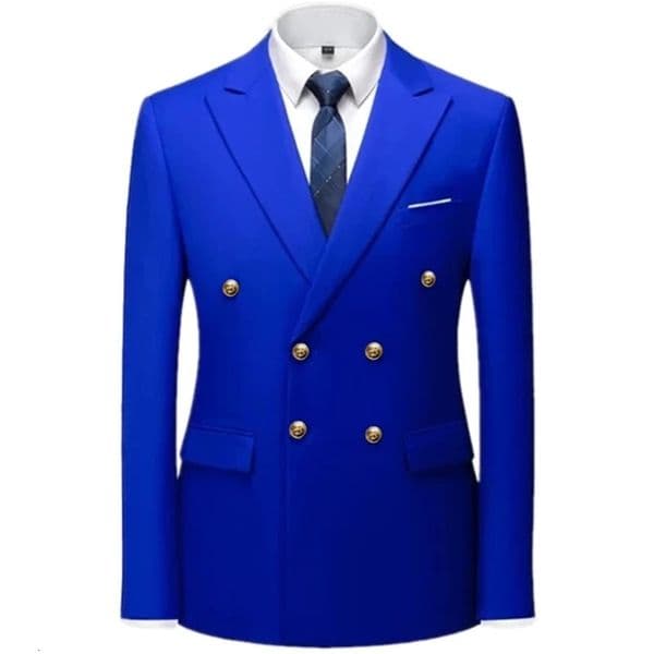 Fashion Mens Casual Boutique Solid Color Suit Coat Slim Fit High Quality Business Groom Wedding Dress Blazer Jacket 241225