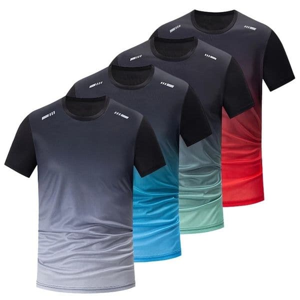 41 pack mens gradient quick drying sportswear youth casual clown short sleep multi size mixed color running fitness Ts 250408
