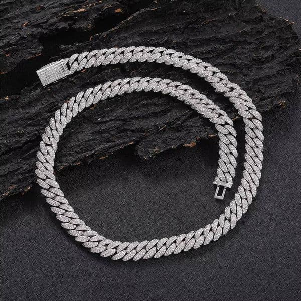 boutique 10mm Diamond Lidynamic 18K Gold Plated Iced Out Miami Cuban Chain Necklace for Men Women