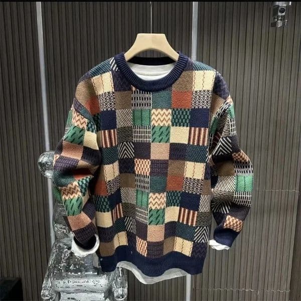 autumn and winter fashion round neck long sleeved hooded mens clothing printed plain weave simple trend temperature top 241010
