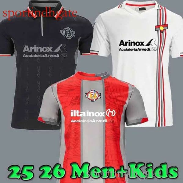 25 26 US Cremonese VARDY Soccer Jerseys DE LUCA VAZQUEZ BONAZZOLI 2025 2026 Grigiorossi VANDEPUTTE ZERBIN T.SANABRIA Football Shirts home away third OKEREKE Men